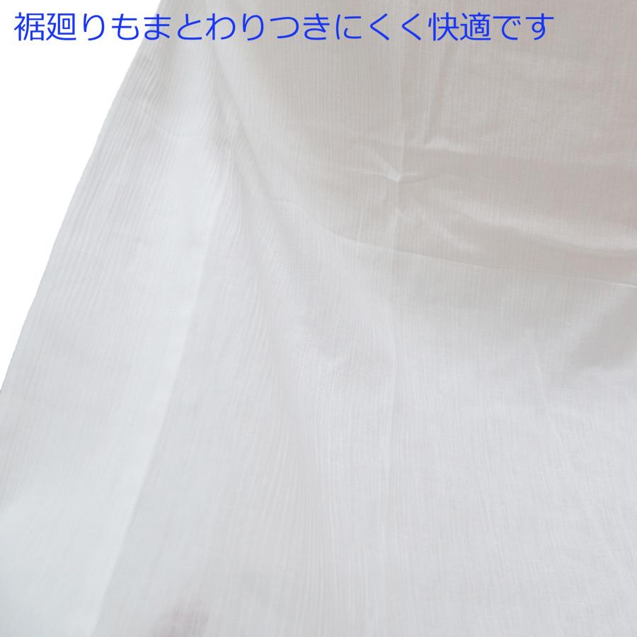 itomi 真夏の着物スリップ LLサイズ 大きい 綿麻楊柳 夏用 肌着 和装