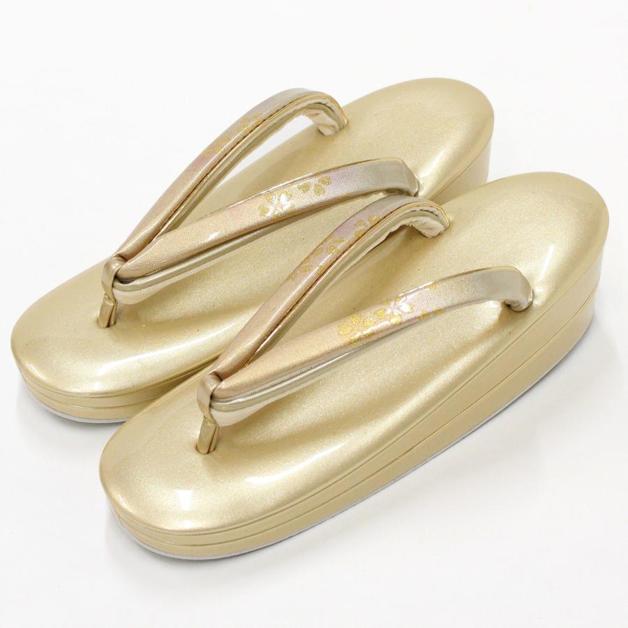 日本製 草履バッグセット 振袖用 成人式 レディース 袴 エナメル 金