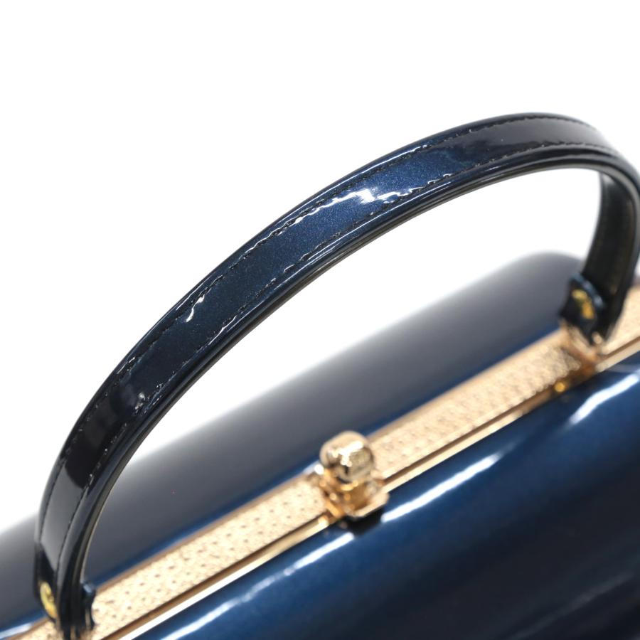 振袖用 草履 バッグ セット ネイビー 紺 青 ブルー ダークグレー 無地