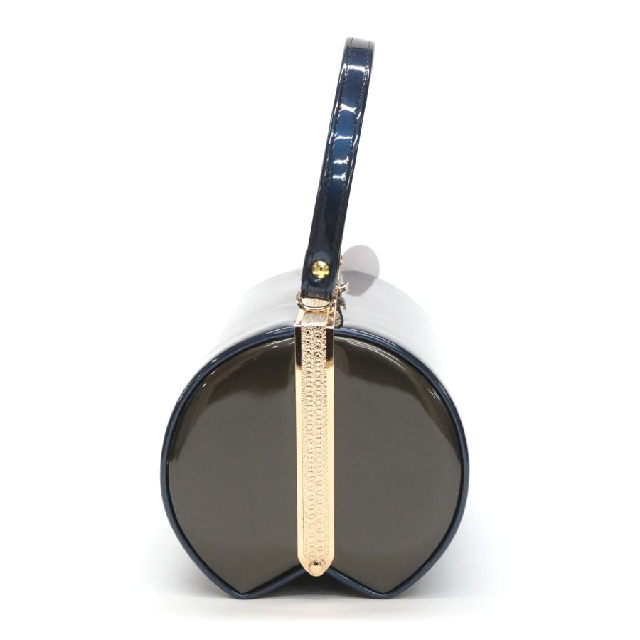 振袖用 草履 バッグ セット ネイビー 紺 青 ブルー ダークグレー 無地