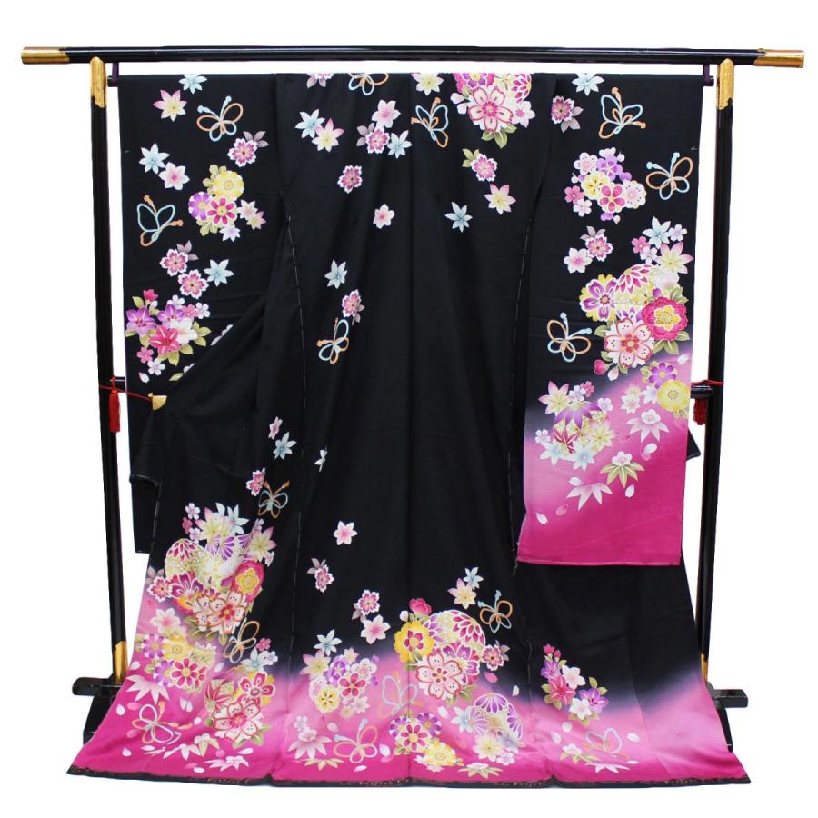 振袖 正絹 格安 新品 仮絵羽 生地 単品 正絹 未仕立て品 成人式 結婚式