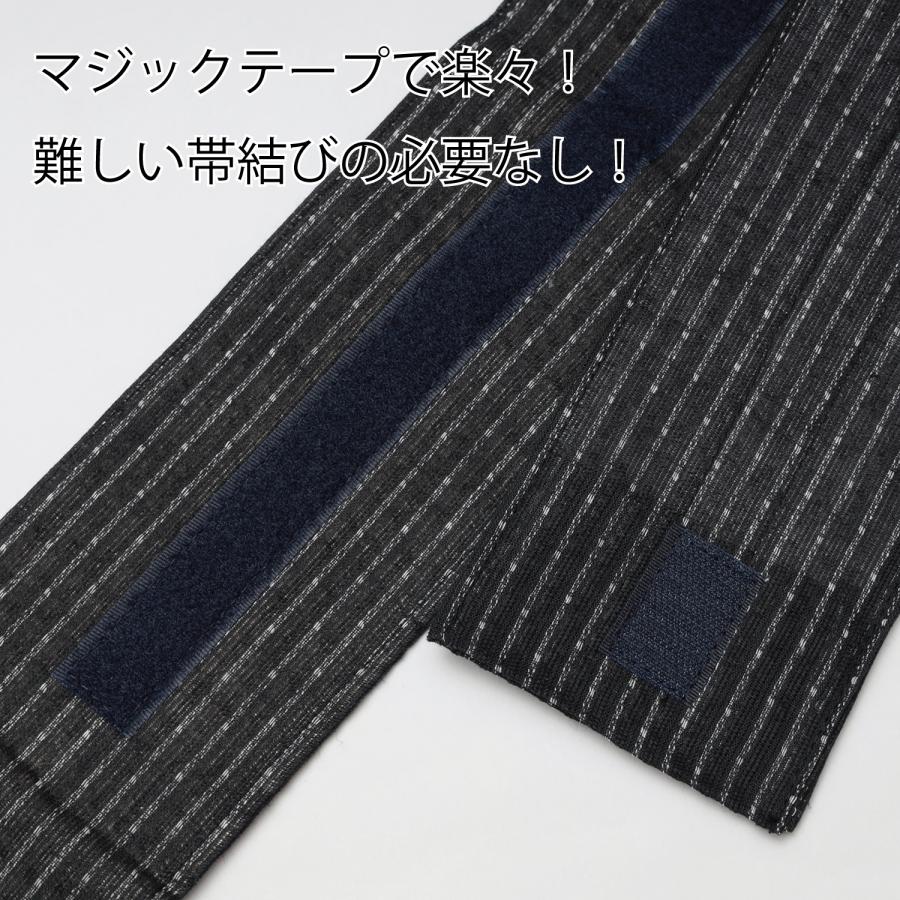 ワンタッチ 帯 メンズ 角帯 男性用 簡単 マジックテープ 男物 文化帯