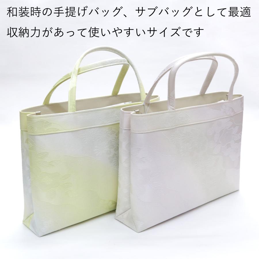 和装バッグ なごみや 和装バッグ フォーマル 通年用 日本製 岡重 正絹 利休バッグ