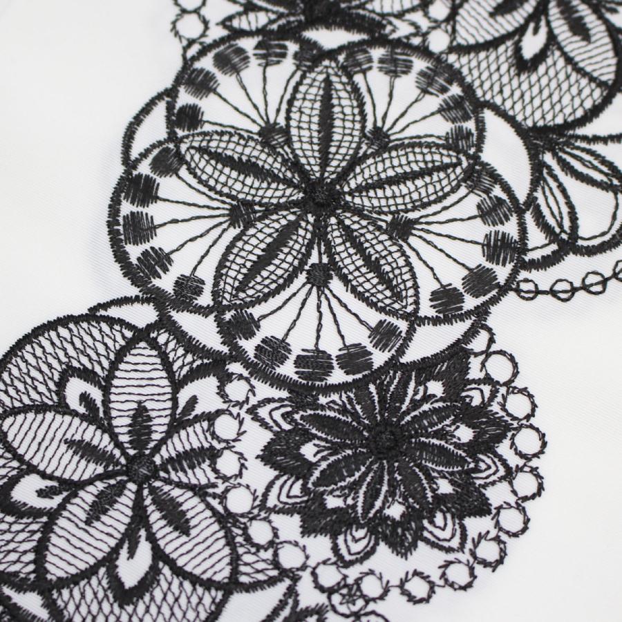 半衿 刺繍 半襟 白 洗える レース風 金 銀 黒 ゴールド シルバー 半衿 刺繍 半襟 白 洗える レース風 金 銀 黒 ゴールド シルバー