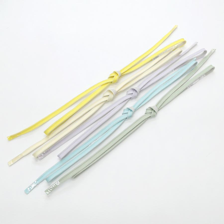 衿秀 帯揚げ 三分紐 帯締め セット 夏 単衣 春 夏 秋 3シーズン 使える 正絹 経て絽 ちりめん 横段ぼかし 正絹 2Way セミフォーマル カジュアルの画像