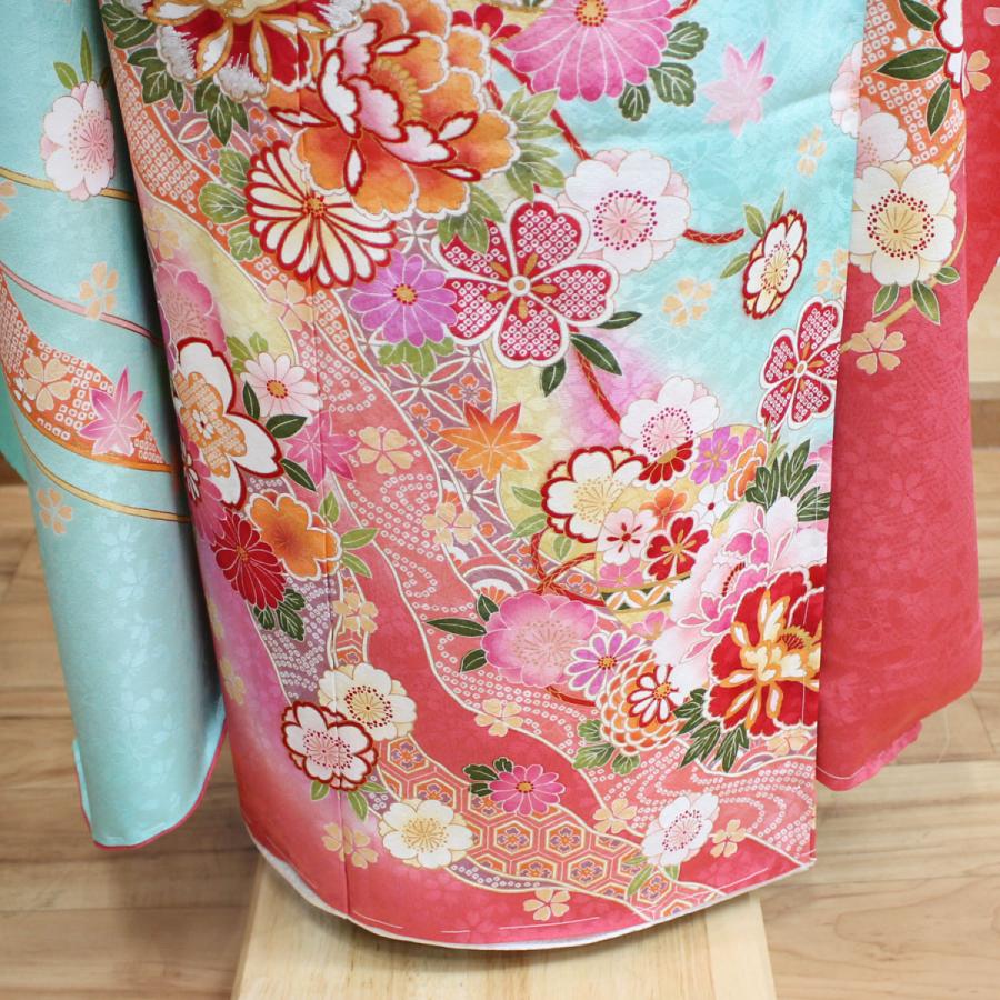 お仕立て付き 新品 振袖 フルセット一式 正絹 仮絵羽 成人式 結婚式