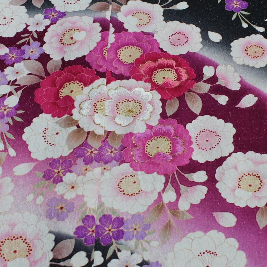 振袖 正絹 格安 新品 仮絵羽 生地 単品 未仕立て品 成人式 結婚式など