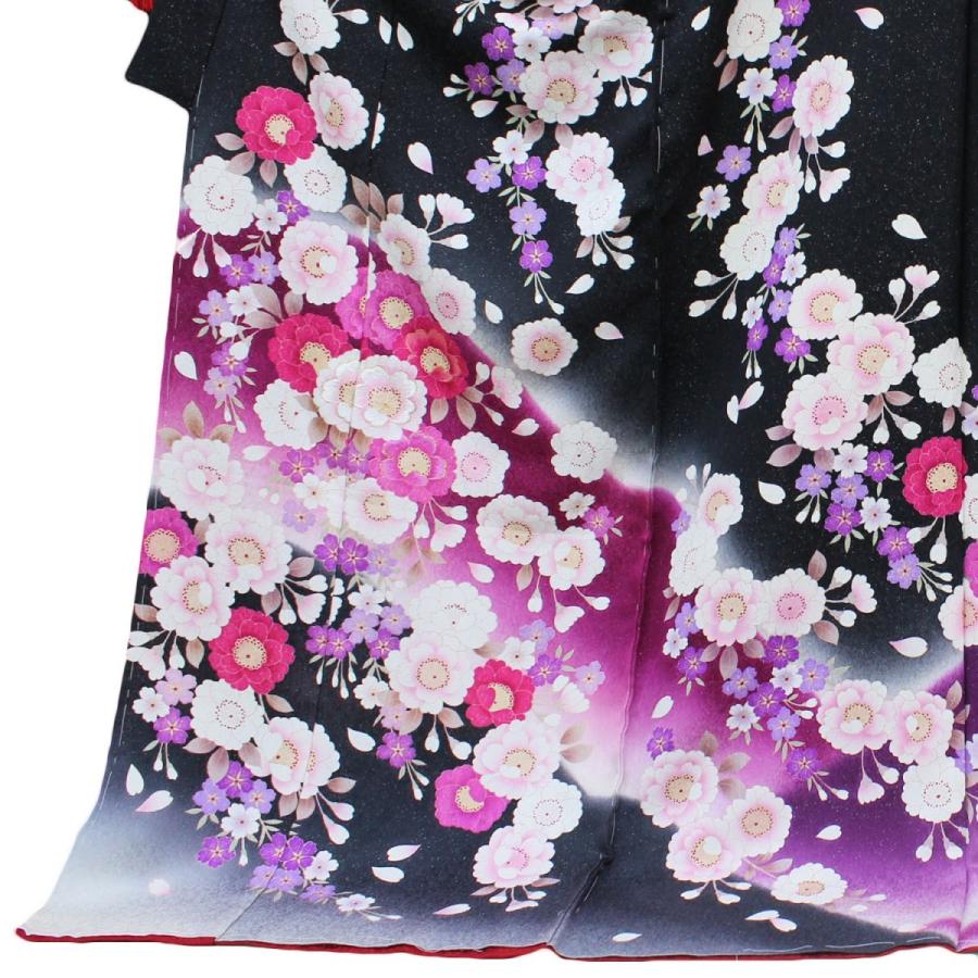振袖 正絹 格安 新品 仮絵羽 生地 単品 未仕立て品 成人式 結婚式など