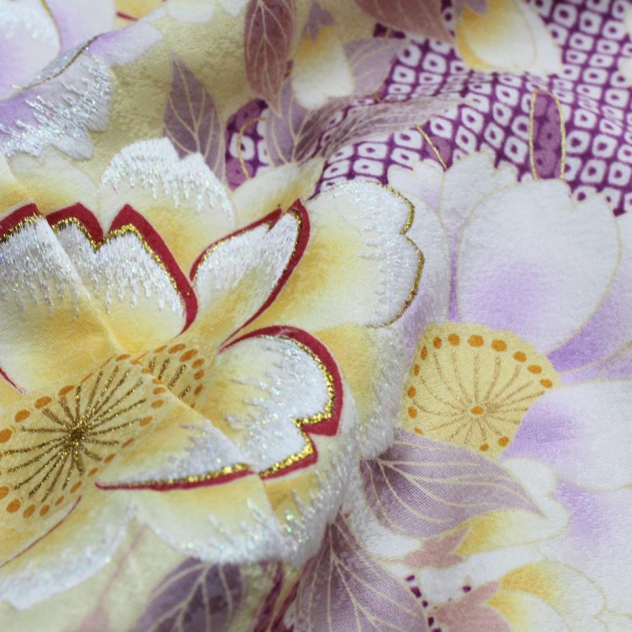 振袖 正絹 格安 新品 仮絵羽 生地 単品 未仕立て品 成人式 結婚式など