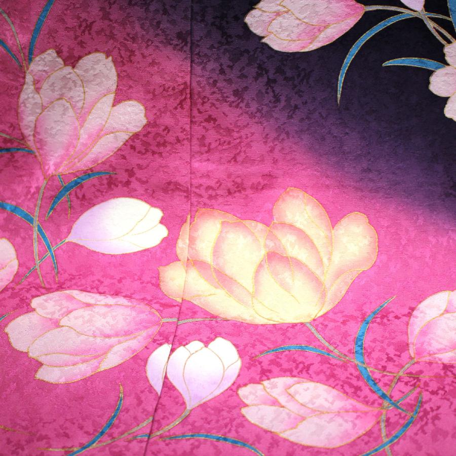 振袖 正絹 格安 新品 仮絵羽 生地 単品 未仕立て品 成人式 結婚式など 