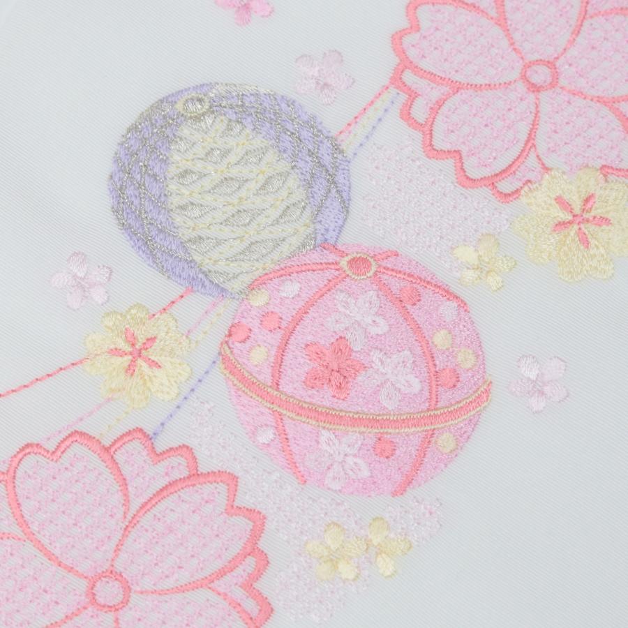 半衿 刺繍 振袖 袴 長襦袢 半襟 ピンク 刺繍半襟 刺繍衿 白 花柄 手鞠