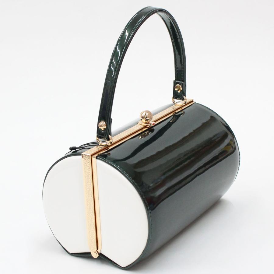 グリーン和装用バッグと草履セット 振袖草履バッグセット 「橘菊刺繍草履バッグセット 紺グリーン」 F