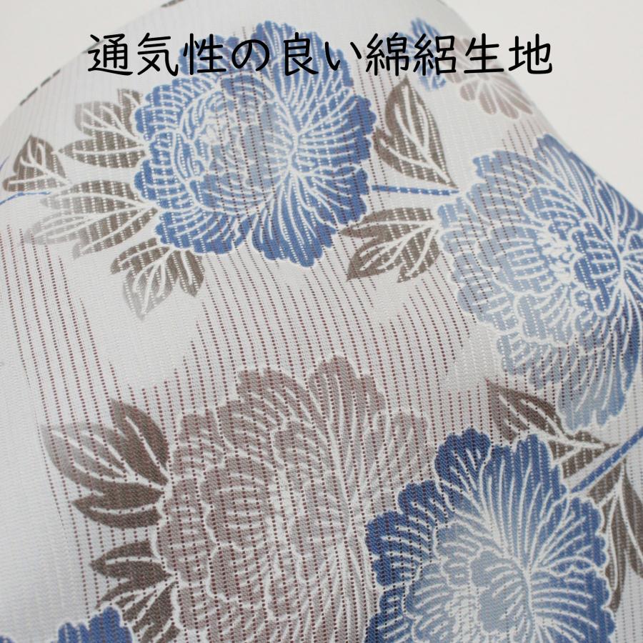 浴衣 反物 生地 レディース 教材用 日本製 絽 綿絽 横絽 ゆかた グレー