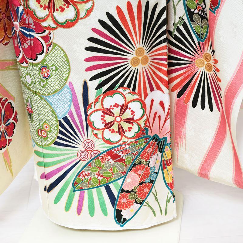 振袖 正絹 新品 仮絵羽 仕立て付き フルセット 長襦袢 袋帯 帯締め