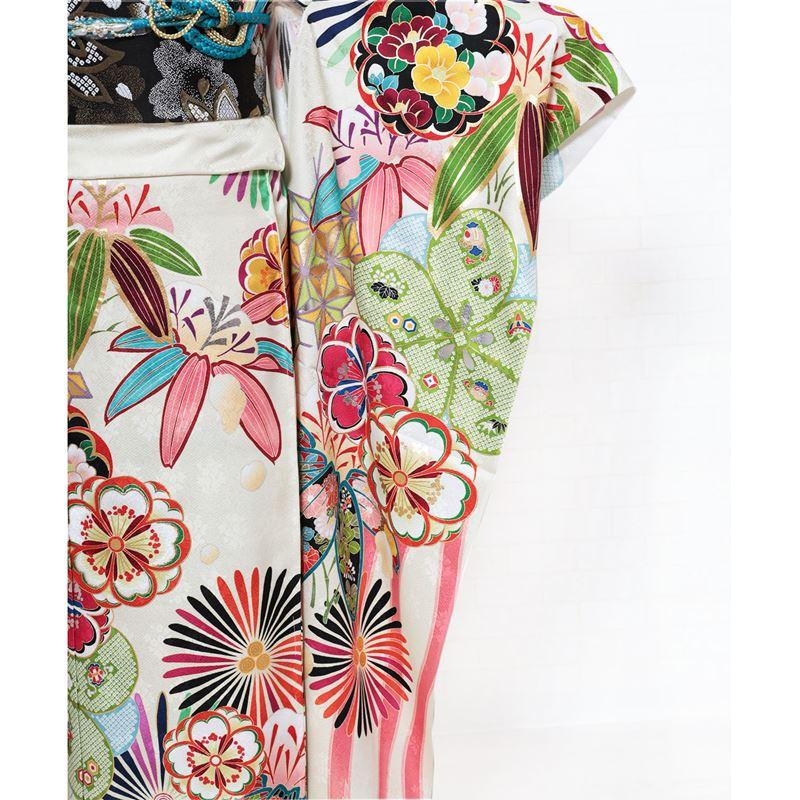 振袖 正絹 新品 仮絵羽 仕立て付き フルセット 長襦袢 袋帯 帯締め