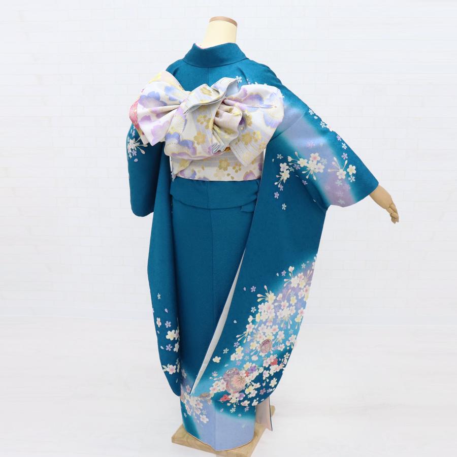 振袖 中古 フルセット 販売 成人式 正絹 美品 長襦袢 袋帯付き 結婚式 