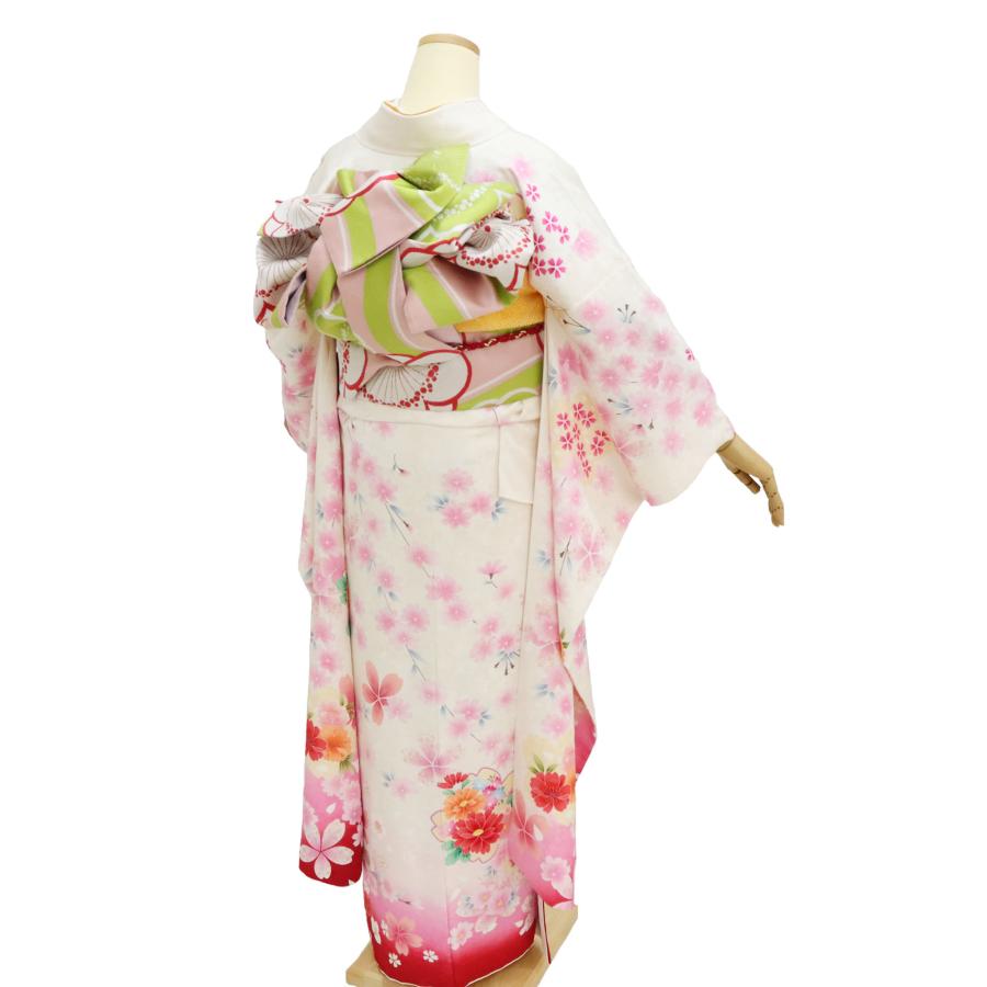 振袖 中古 フルセット 販売 成人式 正絹 美品 長襦袢 袋帯付き 結婚式