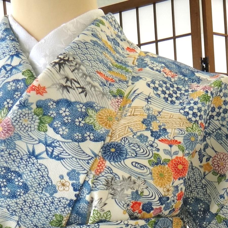 小紋 中古 正絹 格安 安い 美品 リサイクル 仕立て上がり 晴れ着 着物