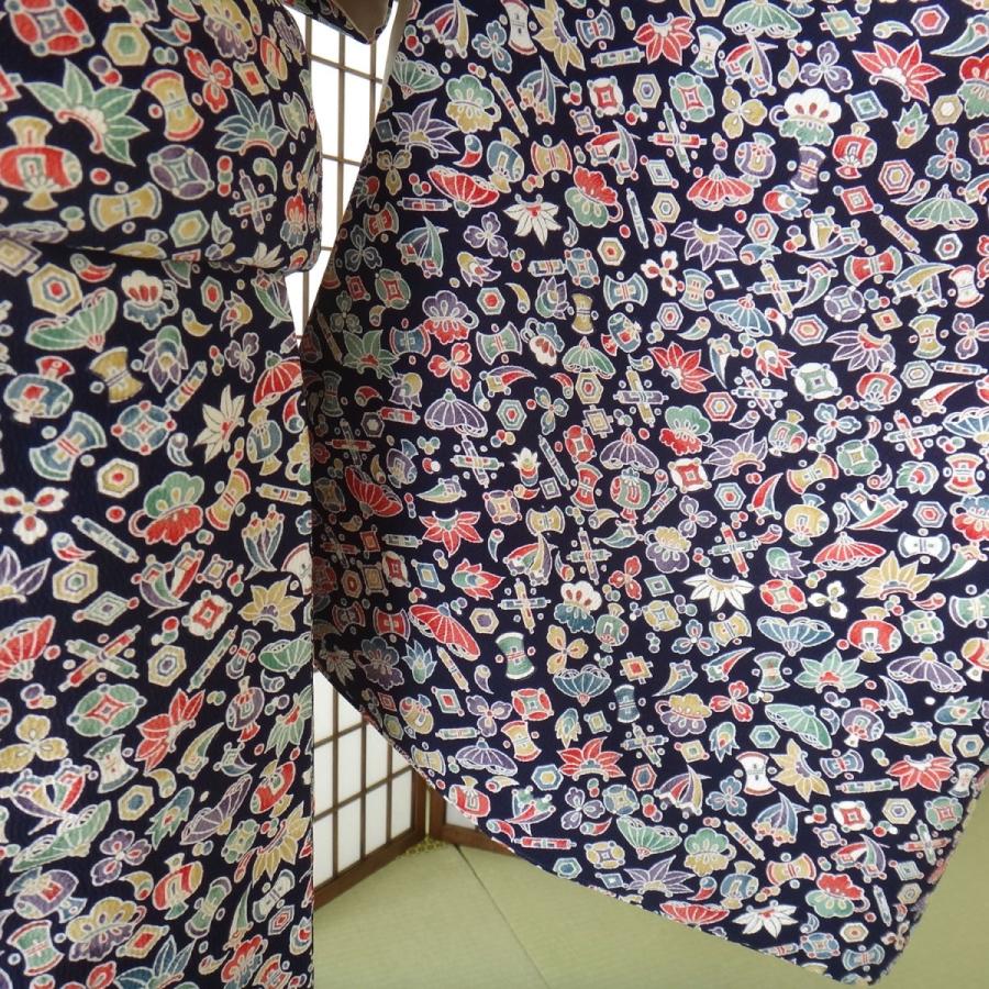 【着物と帯 時流】K21◆正絹 小紋◆美品 薔薇尽くし レトロポップ miyagawa-kimono_sb14086