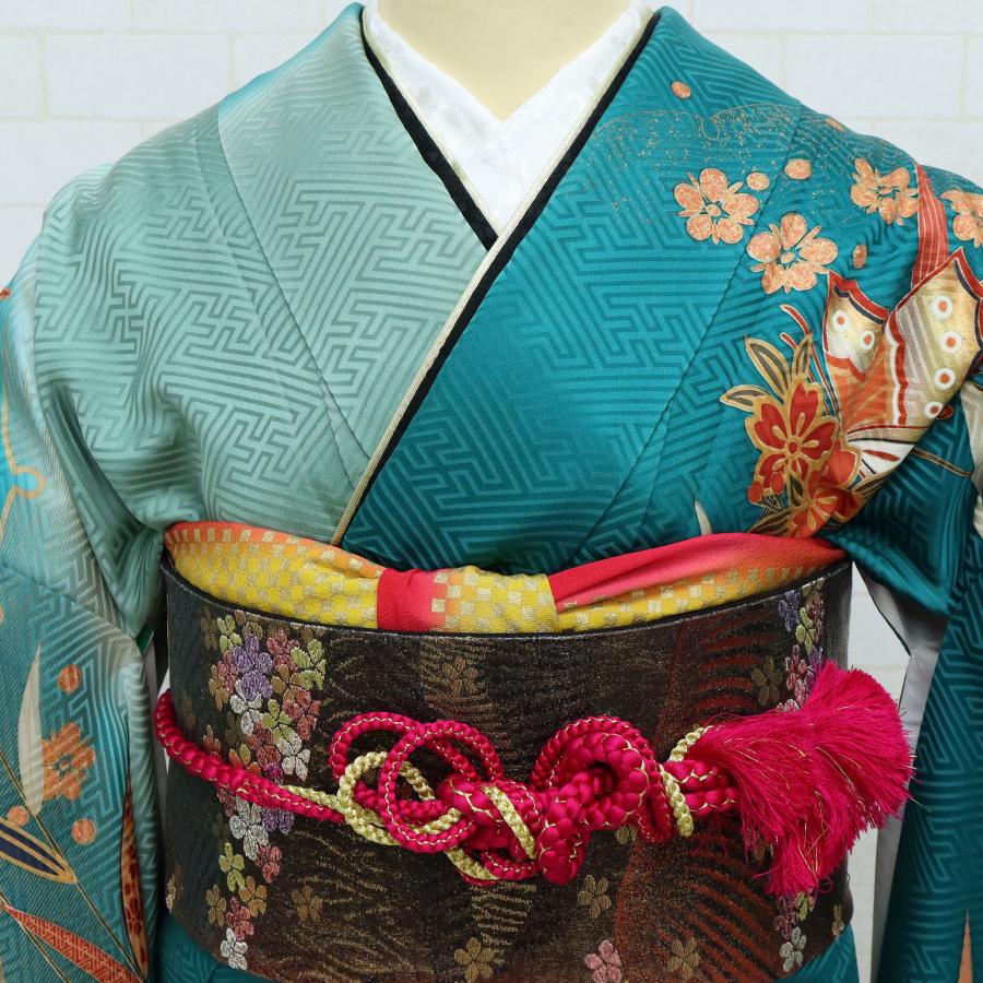 振袖 中古 正絹 格安 安い 美品 リサイクル 仕立て上がり 晴れ着 着物