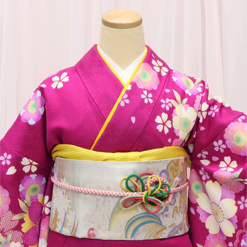 振袖 中古 フルセット 成人式 正絹 一式 格安 美品 リサイクル ピンク