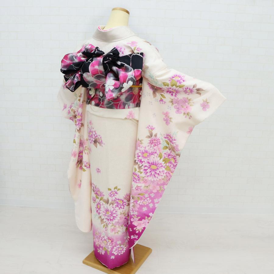 振袖 中古 フルセット 成人式 正絹 一式 格安 リサイクル 着物 和服