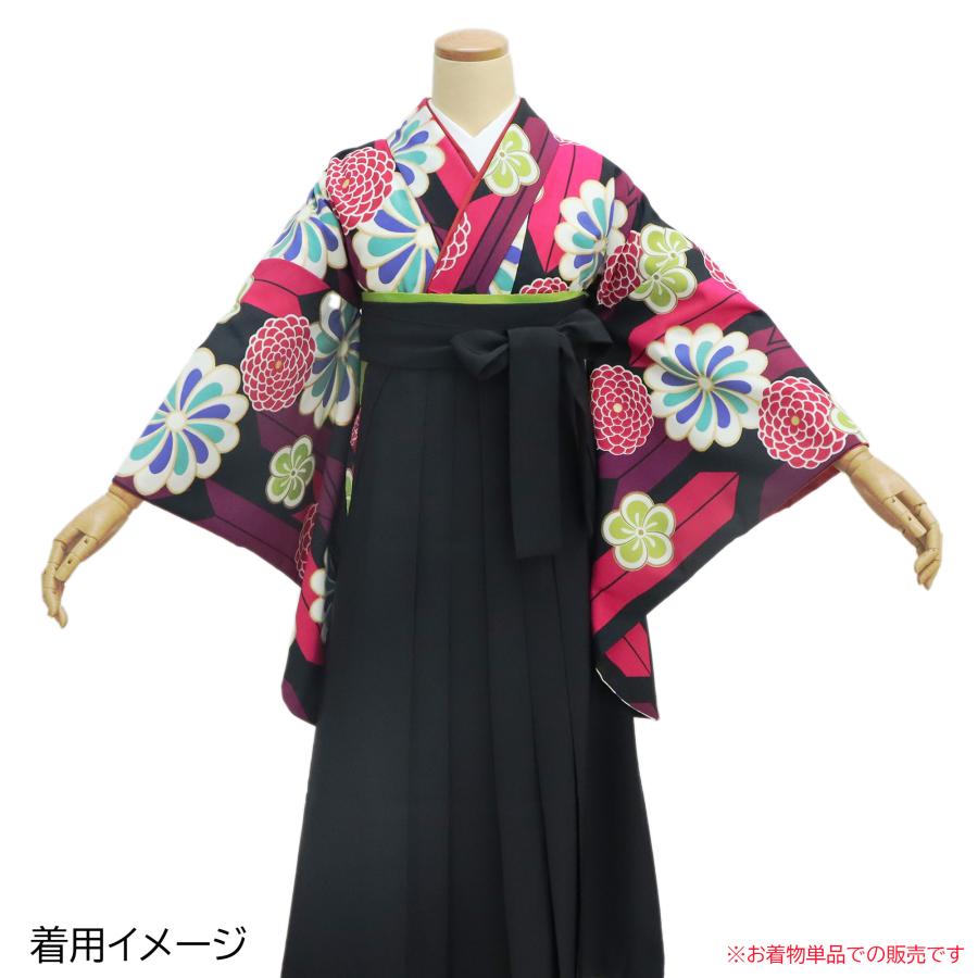 未使用品 ポリ仕立上り二尺袖 卒業式 成人式に ① 袴 着物 二尺袖 中古 単品 リサイクル 美品 仕立て上がり ポリエステル
