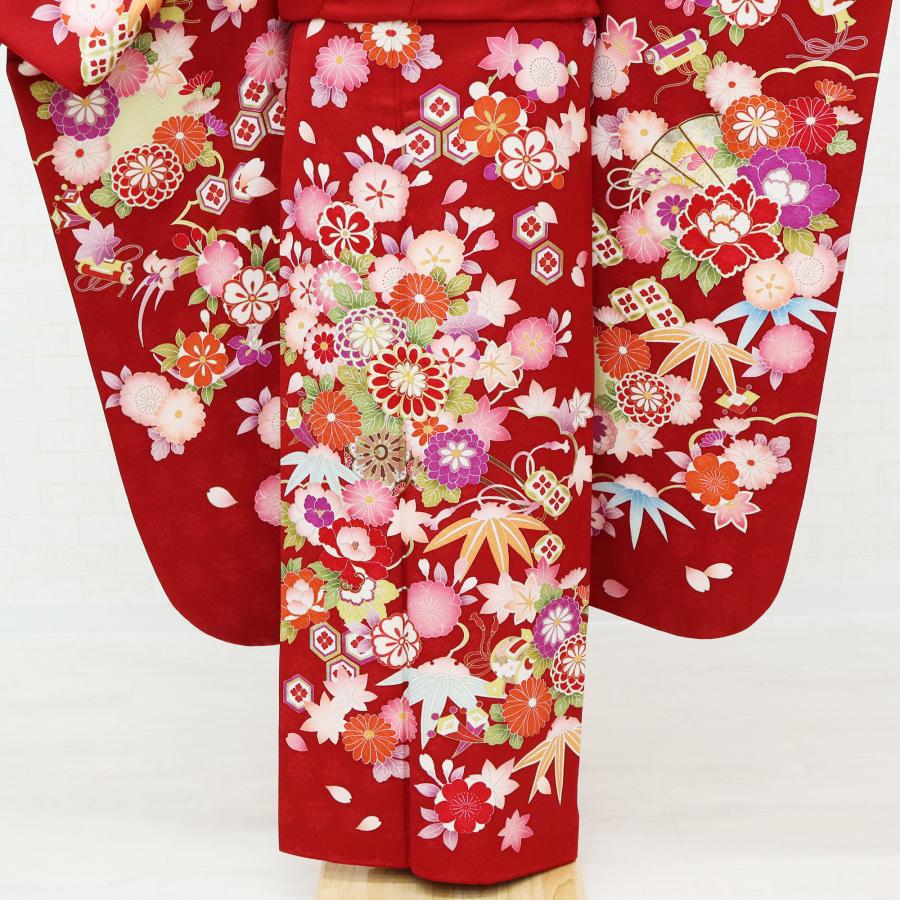 振袖 中古 販売 フルセット一式 正絹 赤 成人式 結婚式 卒業式