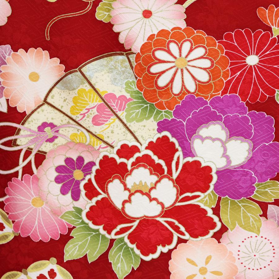 振袖 中古 販売 フルセット一式 正絹 赤 成人式 結婚式 卒業式