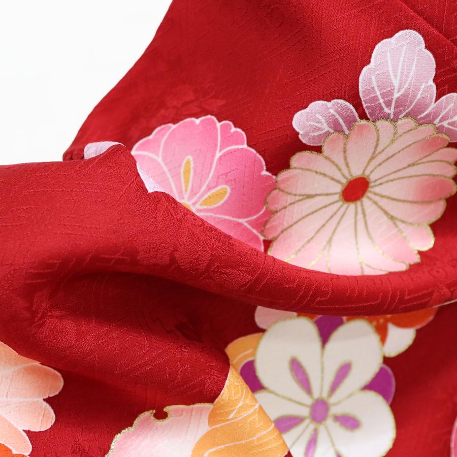 振袖 中古 販売 フルセット一式 正絹 赤 成人式 結婚式 卒業式