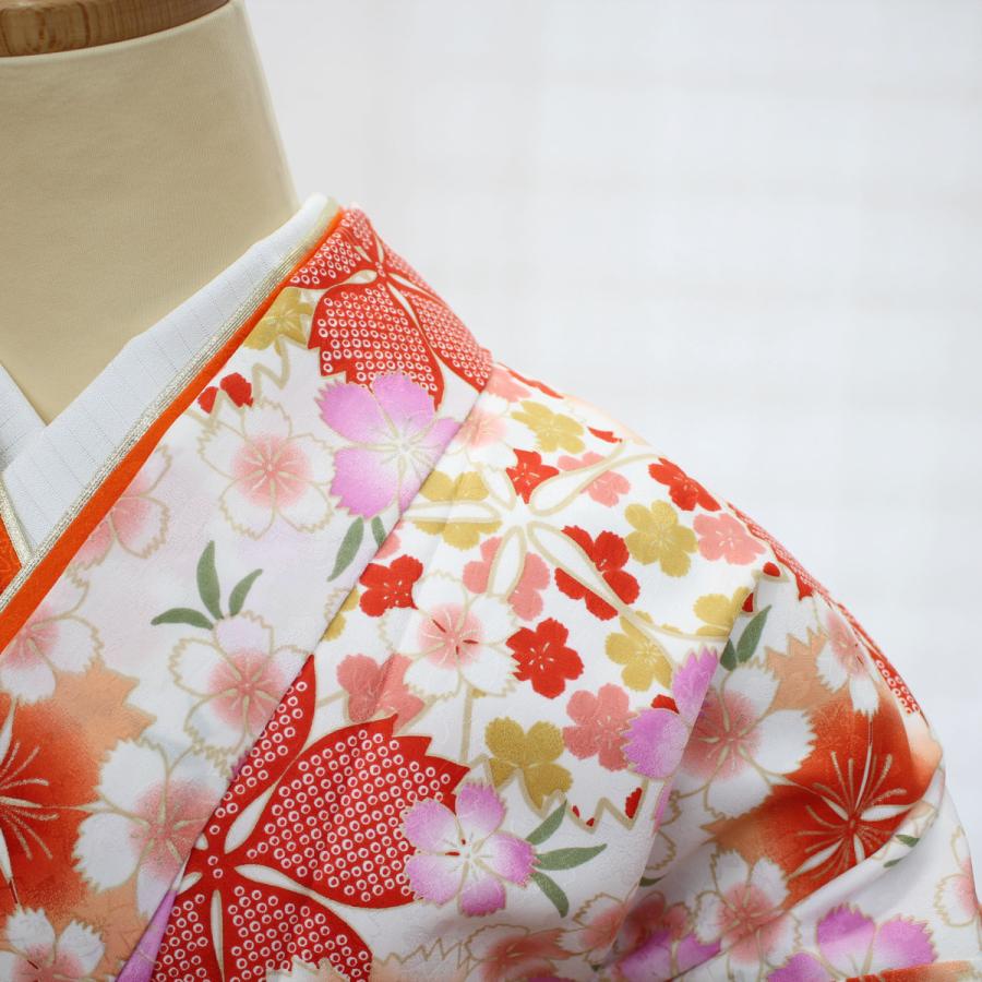 袴用きもの 二尺袖 小振袖 中古 単品 リサイクル 格安 美品 仕立て