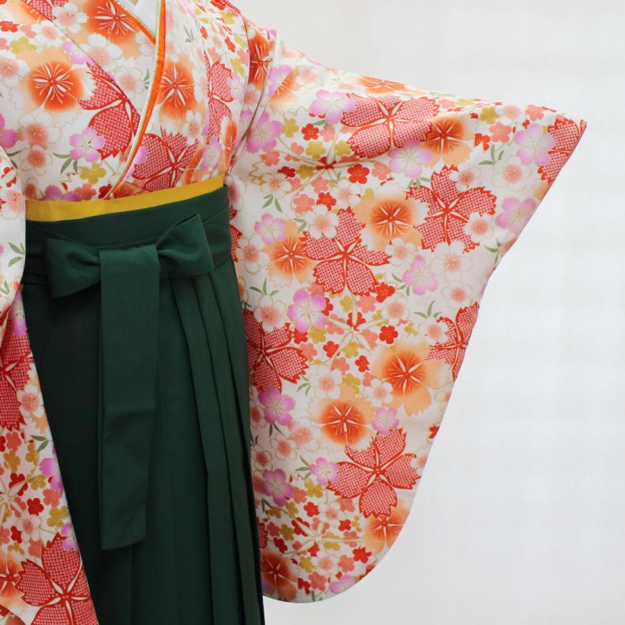 袴用きもの 二尺袖 小振袖 中古 単品 リサイクル 格安 美品 仕立て