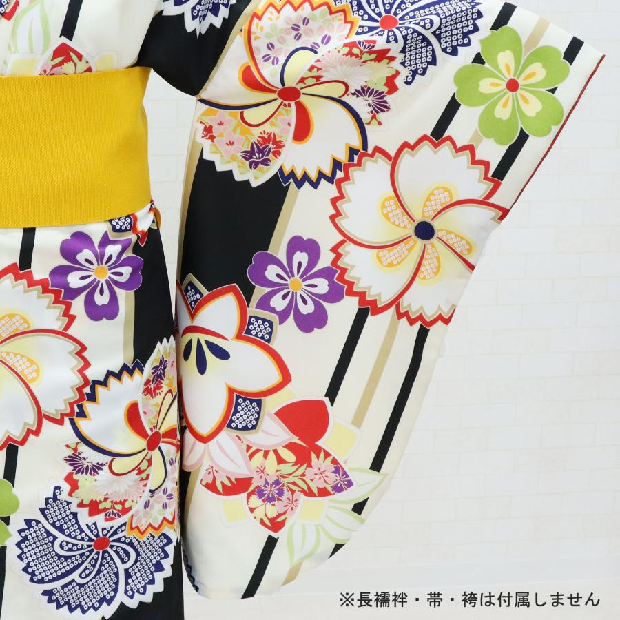 袴用きもの 二尺袖 着物 小振袖 中古 単品 リサイクル 格安 美品