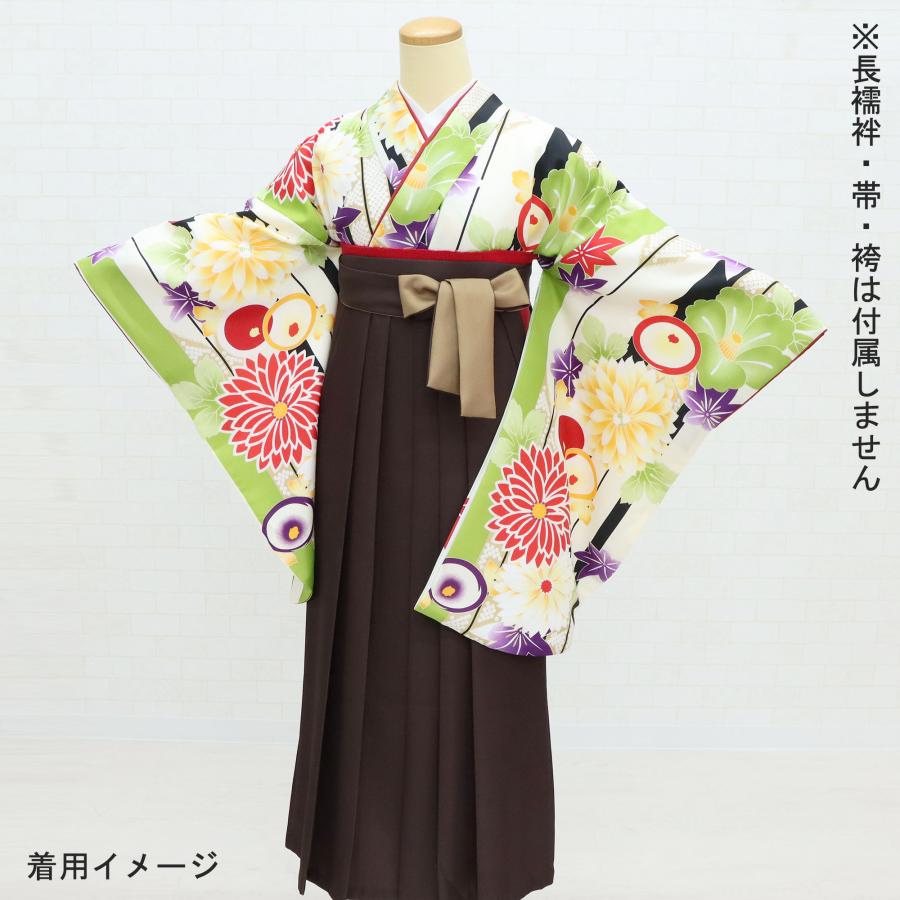 袴用きもの 二尺袖 着物 小振袖 中古 単品 リサイクル 格安 美品