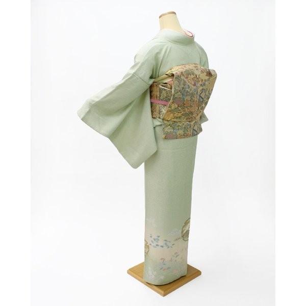訪問着 着物 レンタル フルセット うす緑 シンプル 入学式 卒業式 お