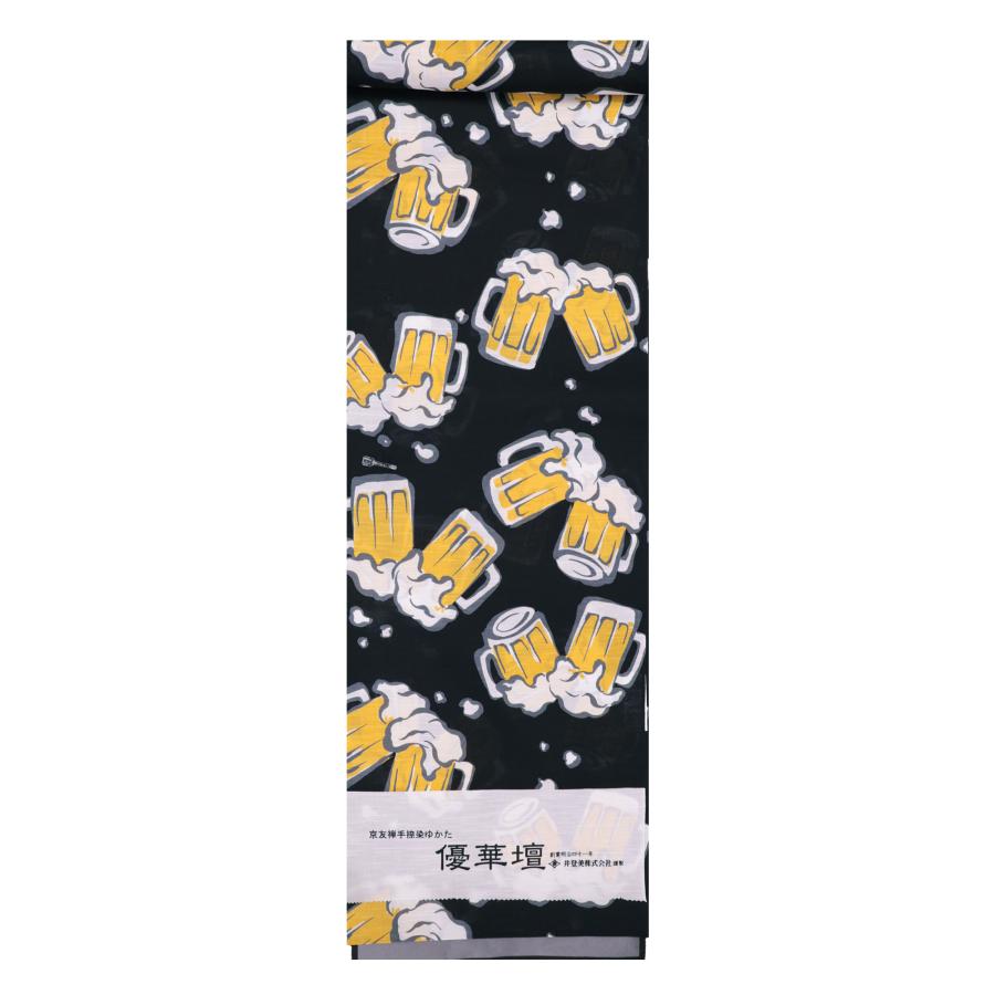 格安上質 itomi 浴衣反物 バラ柄 黒 ブランド浴衣 反物 女性浴衣