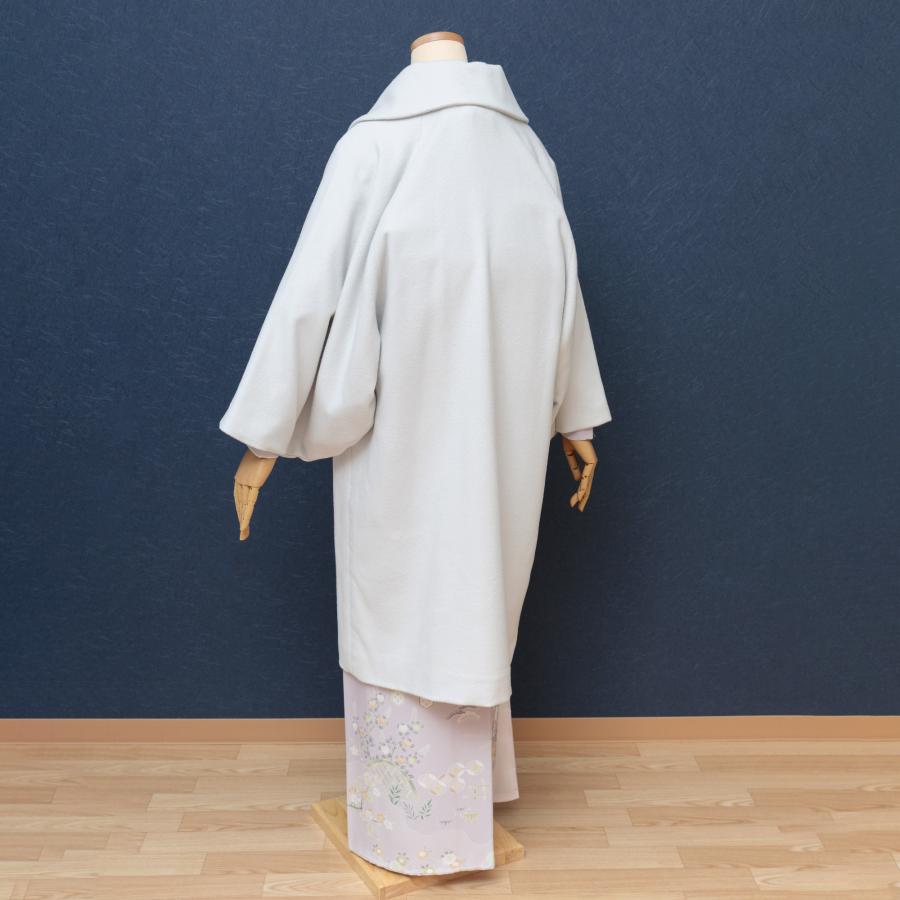 アンゴラ混 和装コート 冬 着物 防寒 コート レディース ロール衿