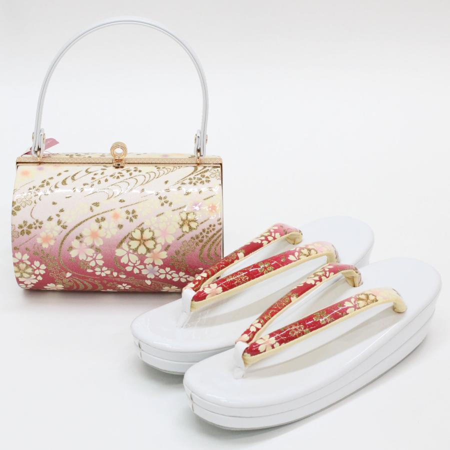 草履バッグセット 成人式 振袖用 2L LL 大きいサイズ 24.5 25 25.5cm