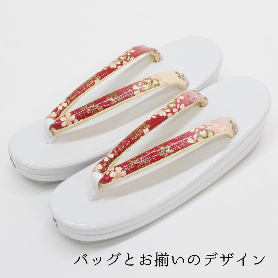 草履バッグセット 成人式 振袖用 2L LL 大きいサイズ 24.5 25 25.5cm