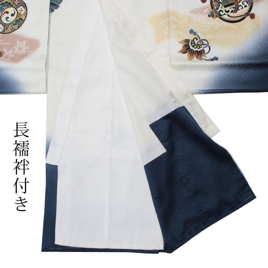 【美品】逸品　高級刺繍　正絹　初着　宝船 お宮参り 着物 男の子 産着 初着 白 鷹 タカ 宝船 正絹 高級 のしめ