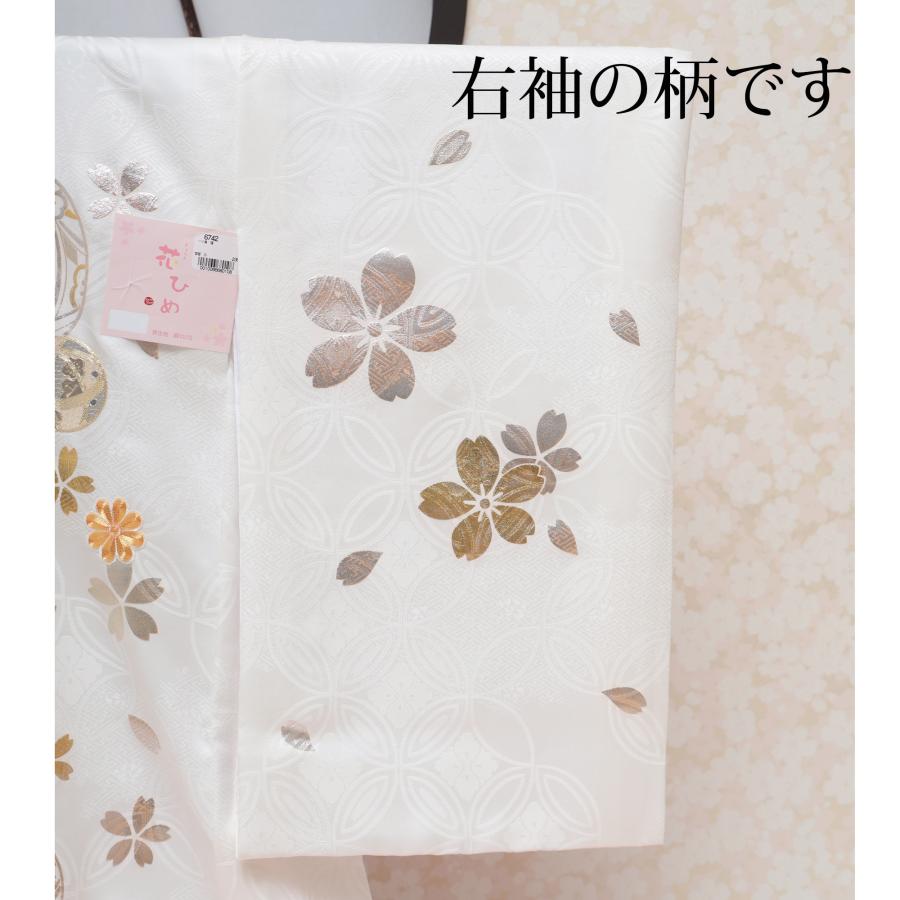 京友禅証紙付き／ お宮参り 着物 女の子 産着 赤ちゃん 白 正絹 初着