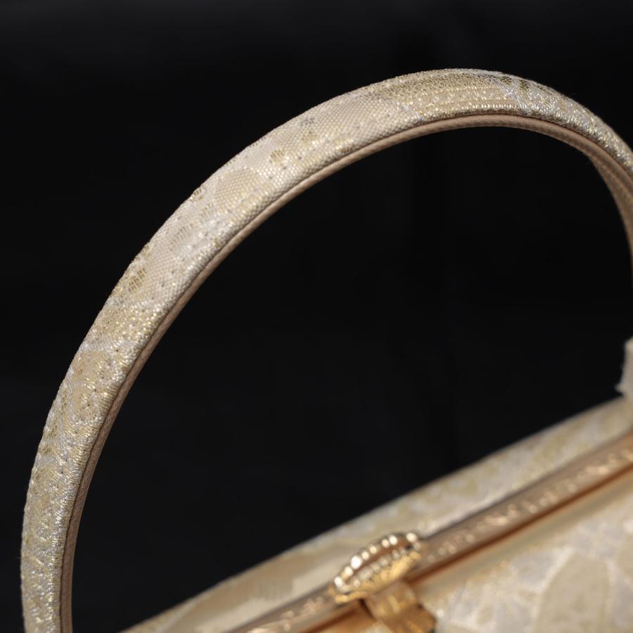 紗織 草履バッグセット 留袖 訪問着 フォーマル 草履 23.5-24.5cm レディース 痛くない 日本製 Lサイズ バッグ ゴールド 金 帯地 厚底 礼装の画像