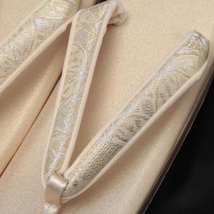 紗織 草履バッグセット 留袖 訪問着 フォーマル 草履 23.5-24.5cm レディース 痛くない 日本製 Lサイズ バッグ ゴールド 金 帯地 厚底 礼装の画像