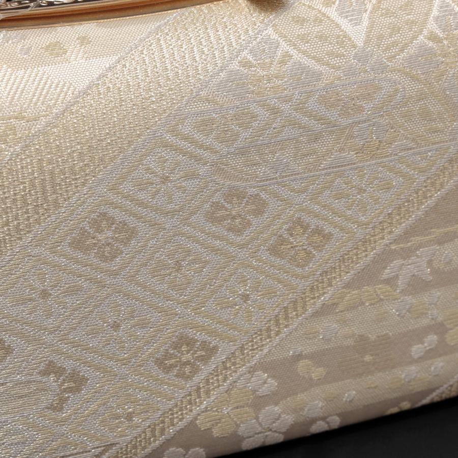 紗織 草履バッグセット 留袖 訪問着 フォーマル 草履 23.5-24.5cm レディース 痛くない 日本製 Lサイズ バッグ ゴールド 金 帯地 厚底 礼装の画像