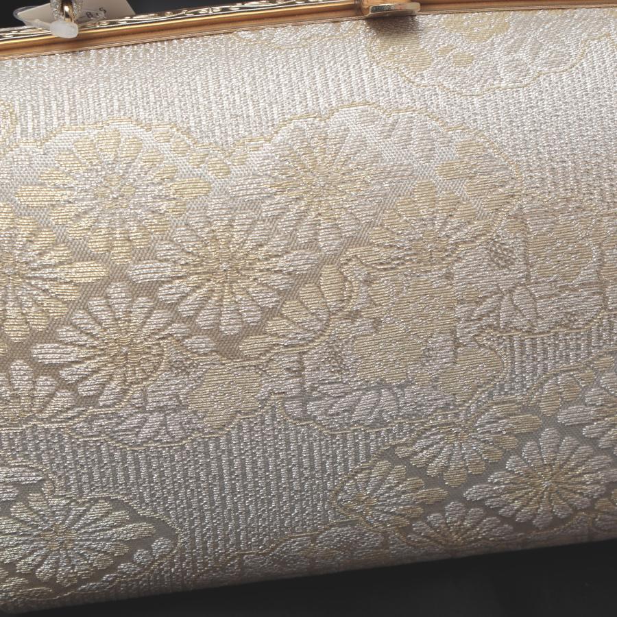 草履バッグセット 紗織 銀 シルバー  草履 Lサイズ 23.5-24.5cm 留袖 訪問着 フォーマル 礼装用 レディース 痛くない 和装バッグ 靴 下駄 履物の画像