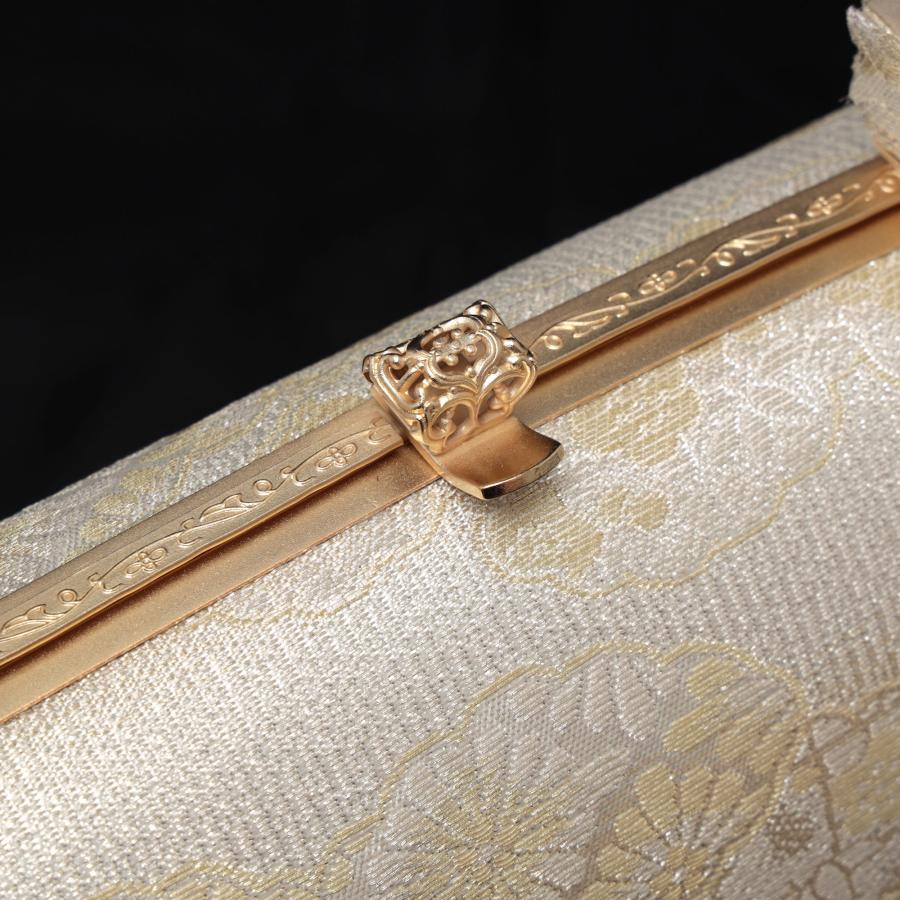 草履バッグセット 紗織 銀 シルバー  草履 Lサイズ 23.5-24.5cm 留袖 訪問着 フォーマル 礼装用 レディース 痛くない 和装バッグ 靴 下駄 履物の画像