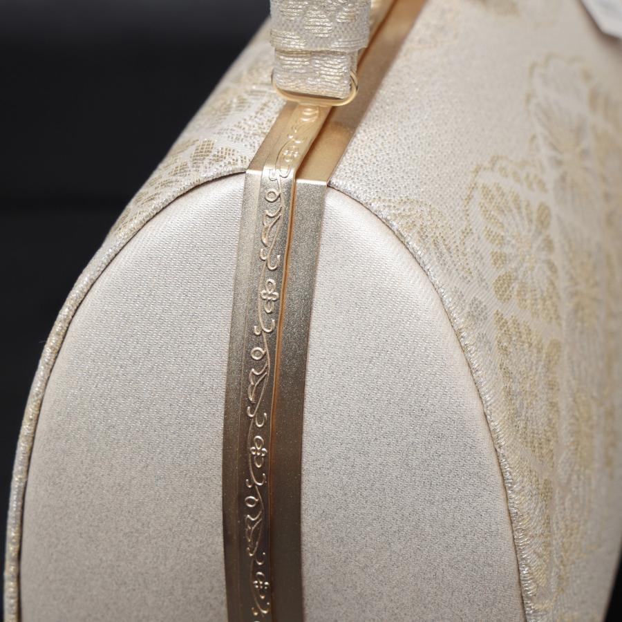草履バッグセット 紗織 銀 シルバー  草履 Lサイズ 23.5-24.5cm 留袖 訪問着 フォーマル 礼装用 レディース 痛くない 和装バッグ 靴 下駄 履物の画像