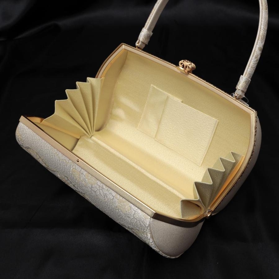 草履バッグセット 紗織 銀 シルバー  草履 Lサイズ 23.5-24.5cm 留袖 訪問着 フォーマル 礼装用 レディース 痛くない 和装バッグ 靴 下駄 履物の画像
