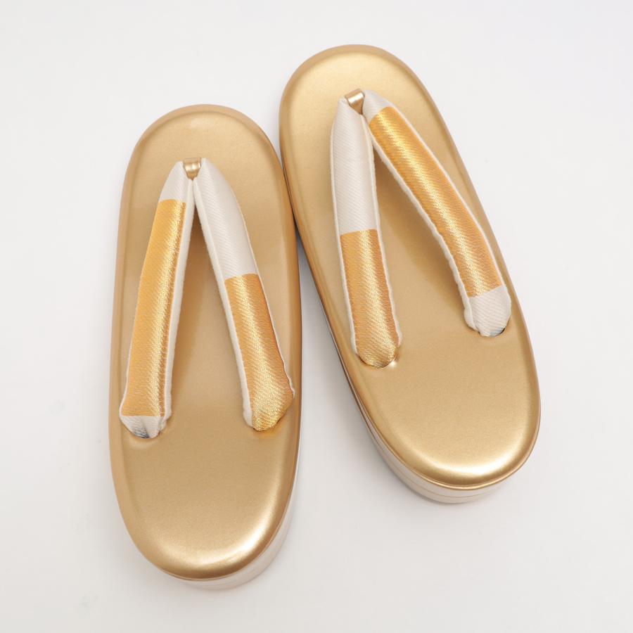草履 金色台 フリーサイズ  合皮 振袖 新品 送料込み zr039 NISHIORI 高級 草履バッグ セット 振袖 訪問着 桜 墨流し 金 ゴールド