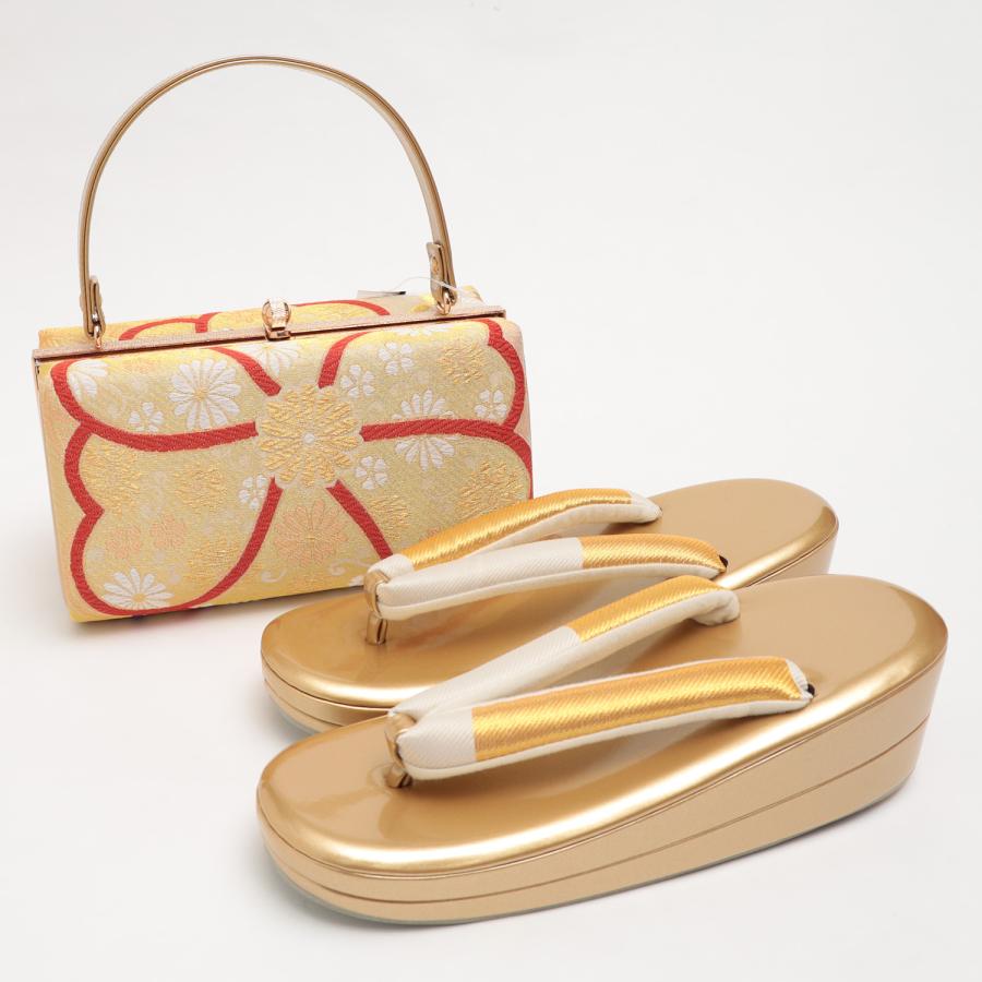 日本製 草履バッグセット 成人式 振袖 草履 23.5-24.5cm バッグ